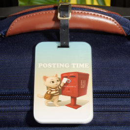Bao Bao: Posting Time with Retro Taiwan Mailbox Gepäckanhänger