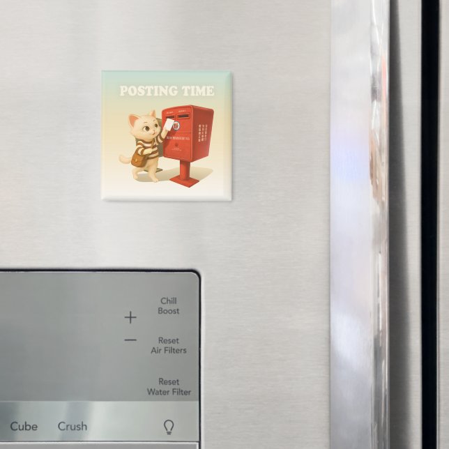 Bao Bao: Posting Time with Retro Taiwan Mailbox Magnet (In Situ (Kühlschrank))