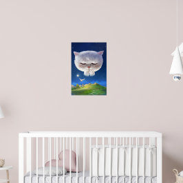 Bao Bao: Zwischen Sternen schwebender Nachthimmel- Poster