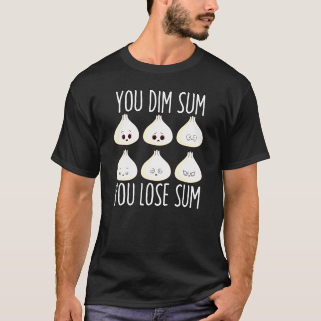 Bao Bun Dim Sum Dumpling Potsticker Asian Food T-Shirt (Vorderseite)