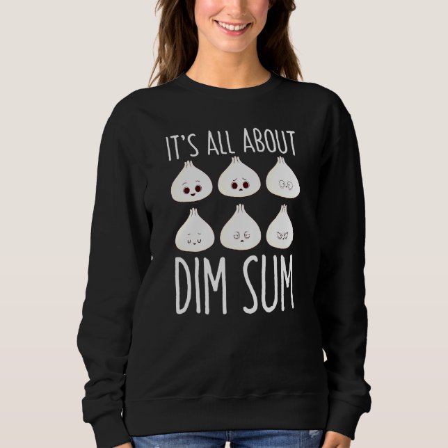 Bao Bun Funny Dim Sum Dumpling Potsticker Asian fo Sweatshirt (Vorderseite)