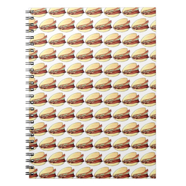 Bao Buns Porkbelly Lotus Bun Chinese Food Print Notizblock (Vorderseite)