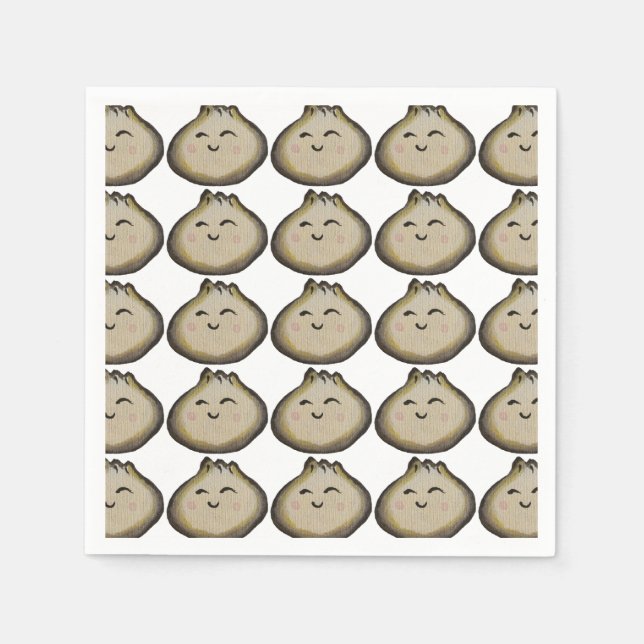 Bao-Dumpling-Geburtstagsfeier Serviette (Vorderseite)