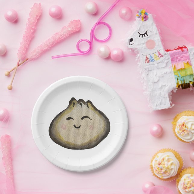 Bao-Dumpling-Papierteller Pappteller (Party)