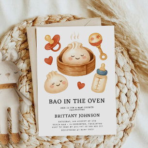 Bao in der Oven Baby Dusche Einladung