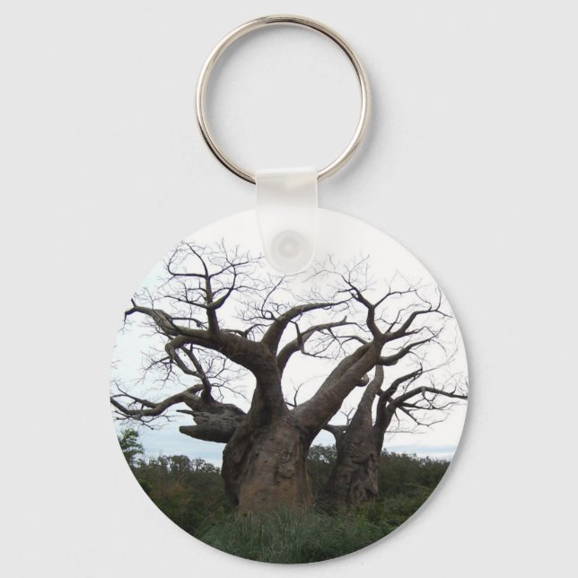 Baobab-Baum-Anhänger Schlüsselanhänger (Vorderseite)