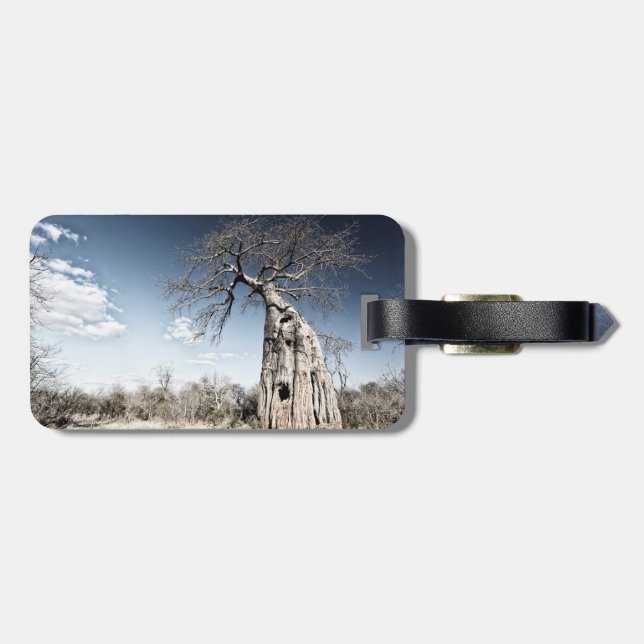 Baobab Tree at Mana Pools National Park, Simbabwe Gepäckanhänger (Rückseite horizontal)