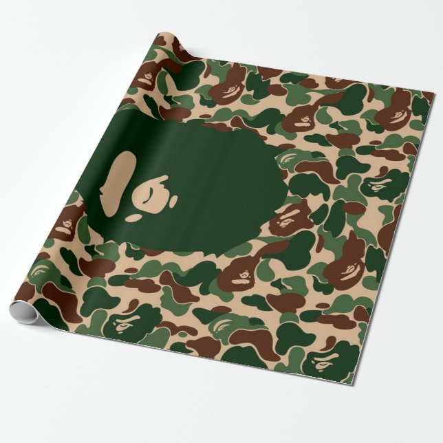 bape Camo monkey hypebeast Geschenkpapier (Ungerollt)