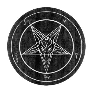 Baphomet 12" Glasschneiden-Brett Schneidebrett