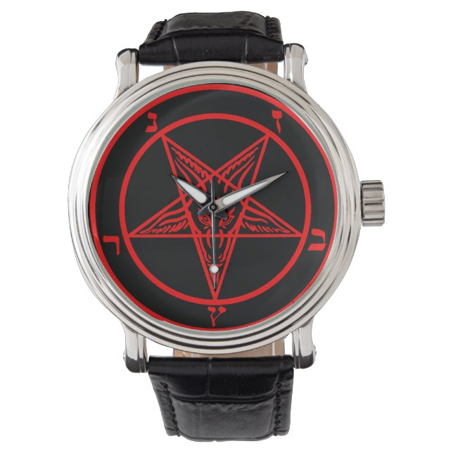 Baphomet Armbanduhr (Vorderseite)