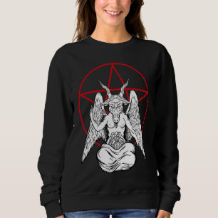 Baphomet betender Dämon Satanisch Luzifer Beelzeb Sweatshirt