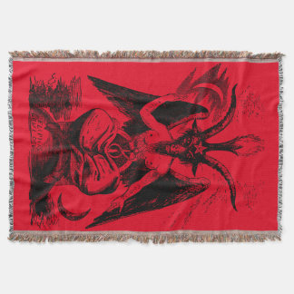 Baphomet - black print decke