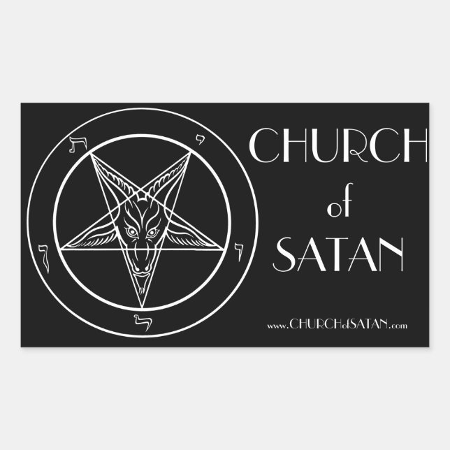 Baphomet-CoS-Aufkleber Rechteckiger Aufkleber (Vorderseite)