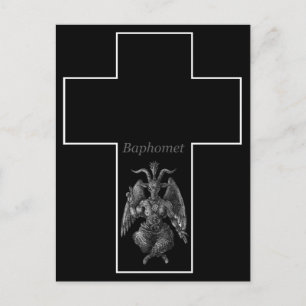 Baphomet Cross Postkarte