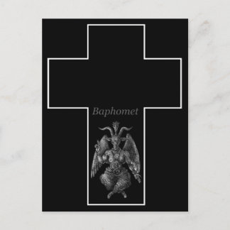 Baphomet Cross Postkarte