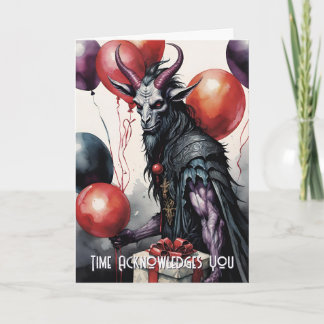 Baphomet Geburtstagsballons & Geschenke Gothic Karte