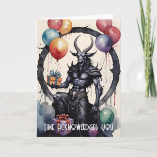 Baphomet Geburtstagsballons & Geschenke Gothic Karte