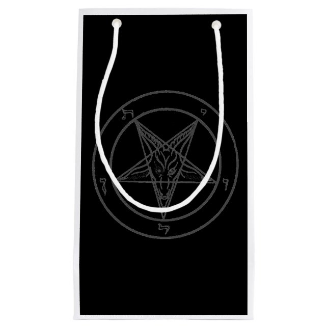Baphomet Geschenk-Tasche Kleine Geschenktüte (Vorderseite)