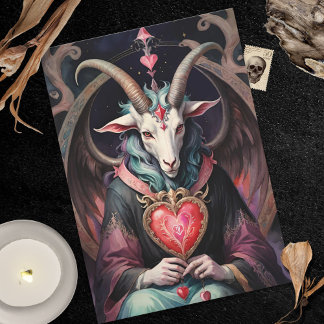 Baphomet Gothic Valentine's Day Every Realm Feiertagskarte