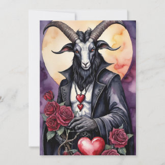 Baphomet Gothic Valentine's Day Love Feiertagskarte