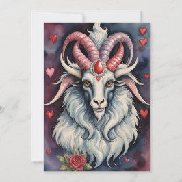 Baphomet Gothic Valentinstag Jeder Bereich Feiertagskarte
