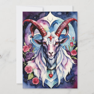 Baphomet Gothic Valentinstag Jedes Reich Feiertagskarte