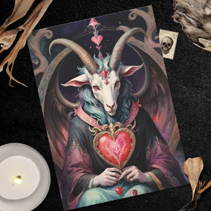 Baphomet Gothic Valentinstag Jedes Reich Feiertagskarte