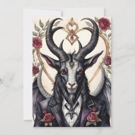 Baphomet gothisches Valentinstags-Liebesgruß Feiertagskarte