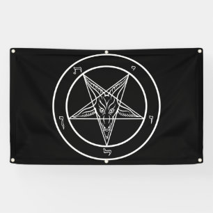 Baphomet großes 3' x5 Im Freien-Qualität Fahne Banner