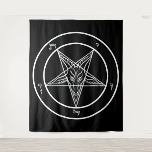 Baphomet HUGE Tapestry 88" x 104" Wandteppich