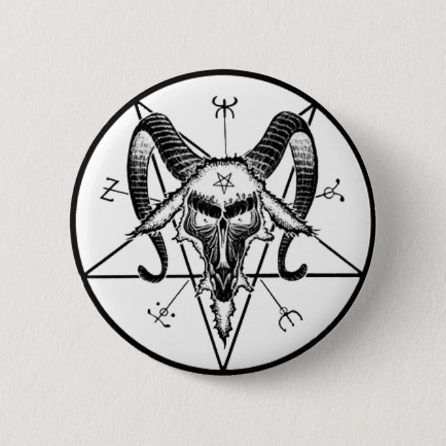 Baphomet Knopf/Button Button (Vorderseite)