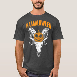 Baphomet Lazy Halloween Kostüm Beängstigend Gothic T-Shirt