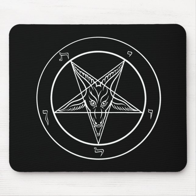 Baphomet Mausunterlage Mousepad (Vorne)
