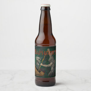 Baphomet (Name und Art) Bierflaschenetikett