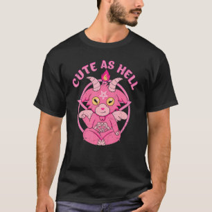 Baphomet Niedlich als Hell Esoteric Niedlich Satan T-Shirt