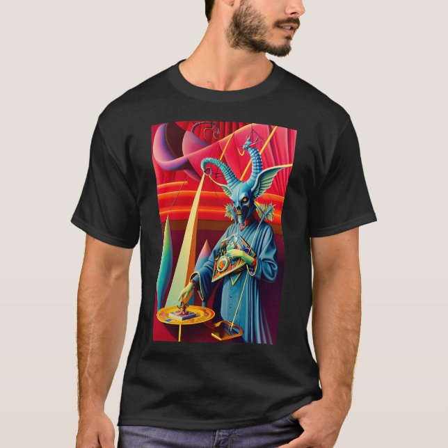 Baphomet nimmt die Köderfantasie T-Shirt (Vorderseite)