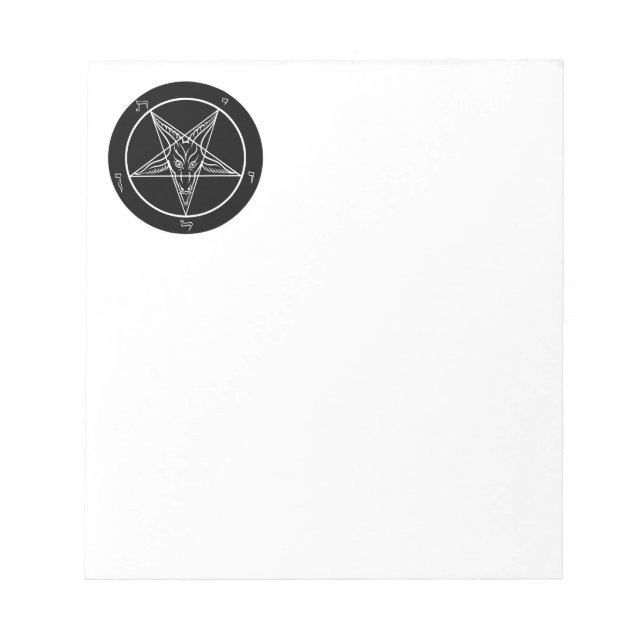 Baphomet Note Pad Notizblock (Vorderseite)