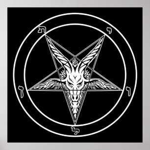 Baphomet Old Style Poster - 2,5 m²