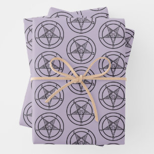 Baphomet Pentagram Geschenkpapier Set