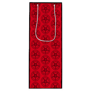 Baphomet Pentagram Geschenktüte Für Weinflaschen