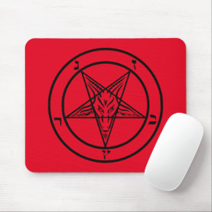 Baphomet Pentagram Maus Pad Mousepad