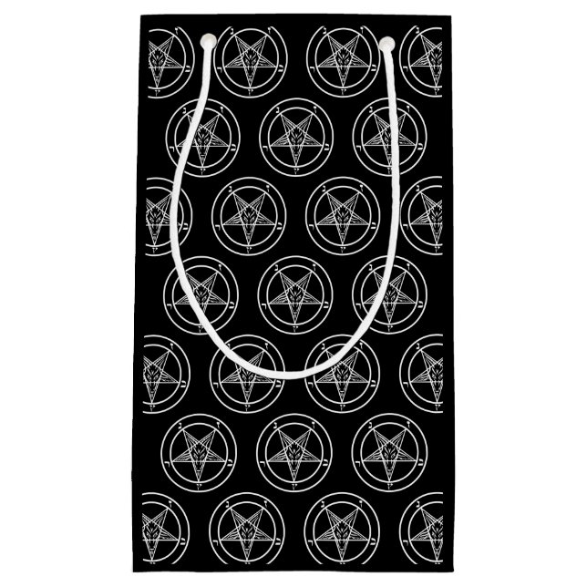 Baphomet Pentagram Satanic Kleine Geschenktüte (Vorderseite)