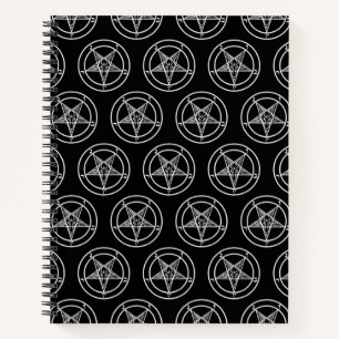 Baphomet Pentagram Spiral Notebook Notizbuch