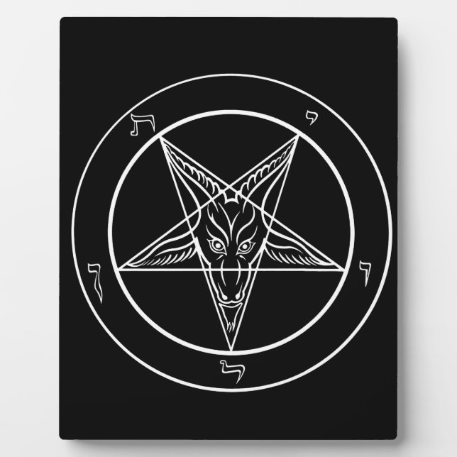 Baphomet Plaque Fotoplatte (Vorderseite)
