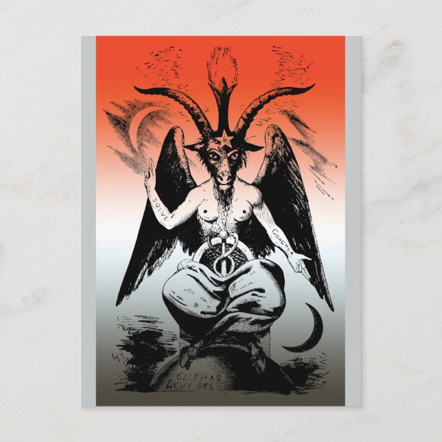 Baphomet Postkarte (Vorderseite)