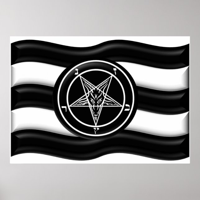 Baphomet Pride Flag Poster (Vorne)
