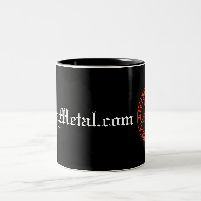 Baphomet Rot-Tasse Zweifarbige Tasse (Mittel)
