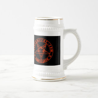 Baphomet rotes Bier Stein Bierglas