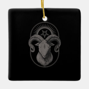 Baphomet Satan Occult Satanic Keramikornament