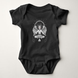 Baphomet Satanic Goat Wings Devil Goth Baby Strampler